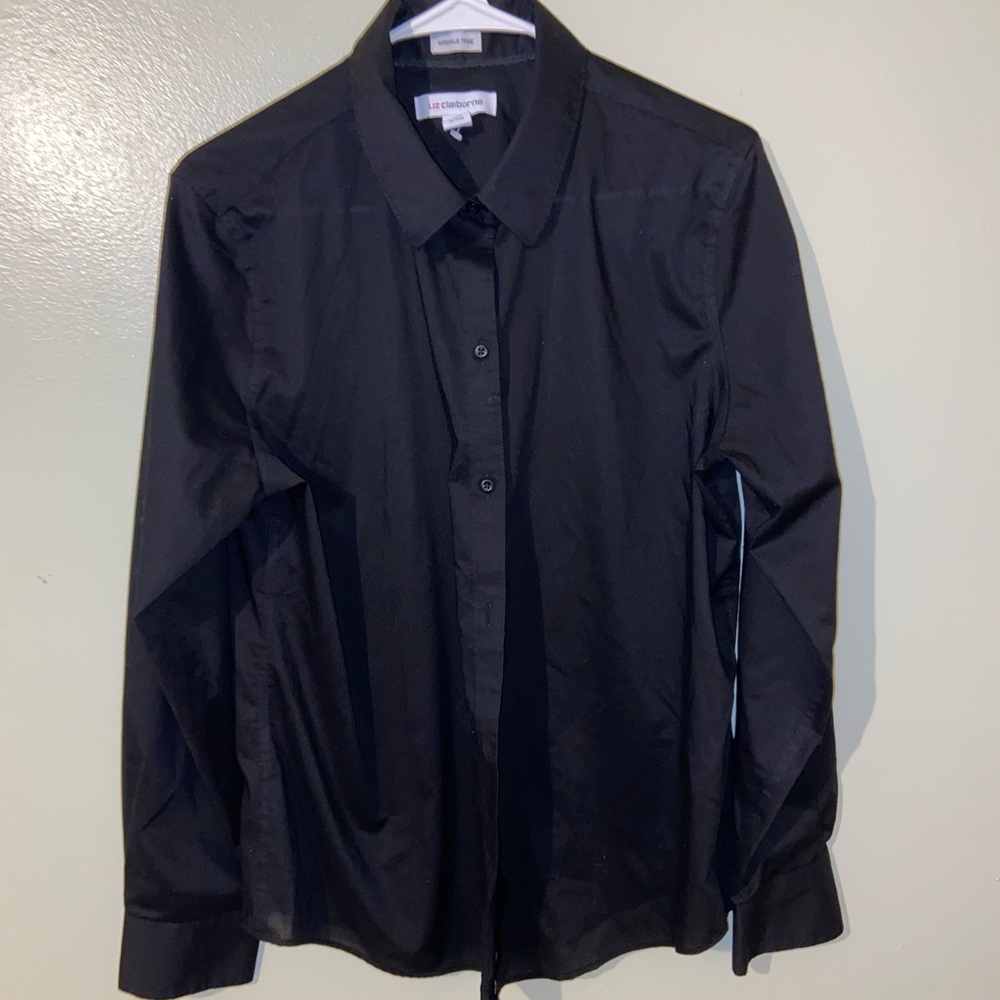 Liz Claiborne - Black Button Up